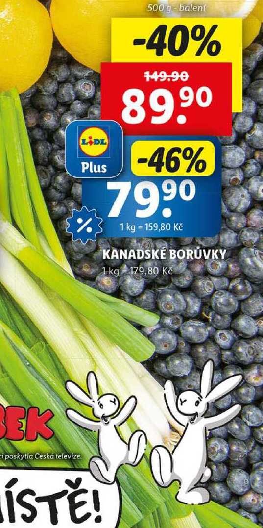 KANADSKÉ BORŮVKY, 500 g