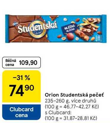 Orion Studentská pečeť, 235-260 g, více druhů