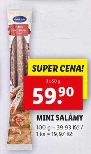MINI SALÁMY, 3x 50 g
