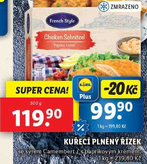 KUŘECÍ PLNĚNÝ ŘÍZEK, 500 g