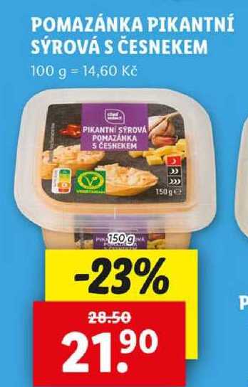 POMAZÁNKA PIKANTNÍ SÝROVÁ S ČESNEKEM, 150 g