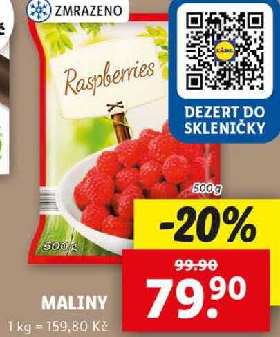 MALINY, 500 g