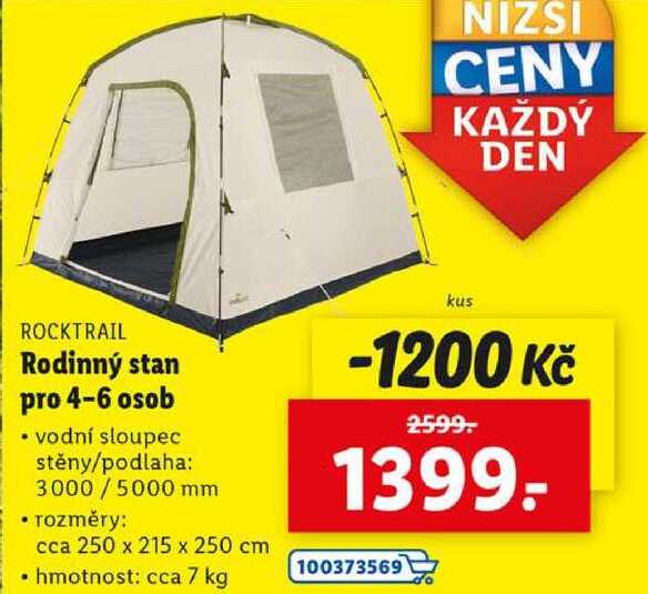 Rodinný stan pro 4-6 osob 