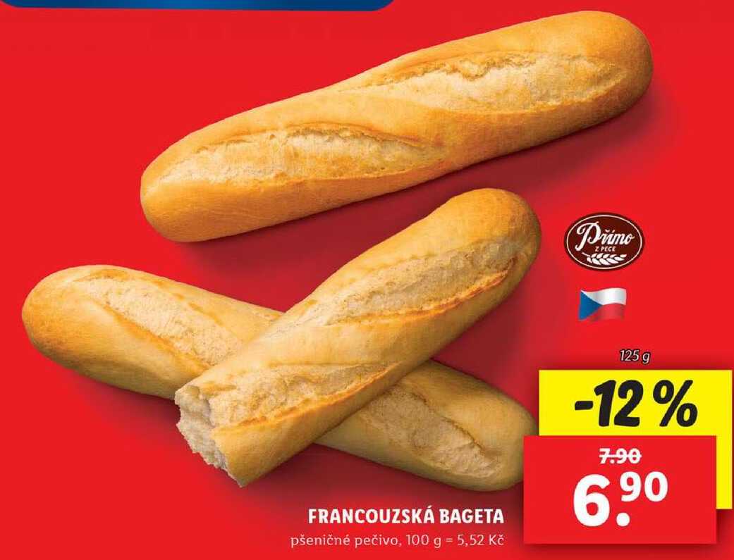 FRANCOUZSKÁ BAGETA, 125 g