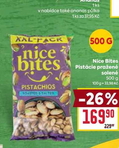Nice Bites Pistácie pražené solené 500 g 