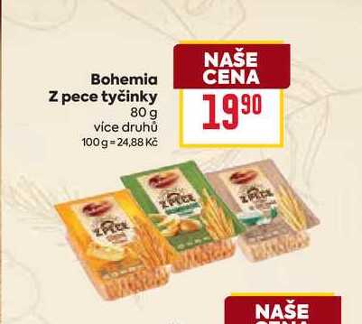 Bohemia Z pece tyčinky 80 g 