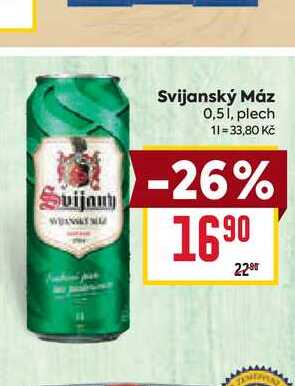 Svijanský Máz 0,51, plech 