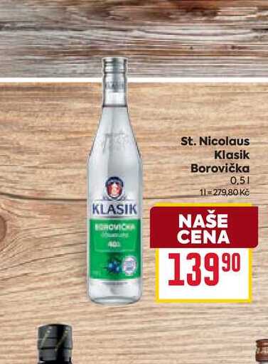 St. Nicolaus Klasik Borovička 0,5l