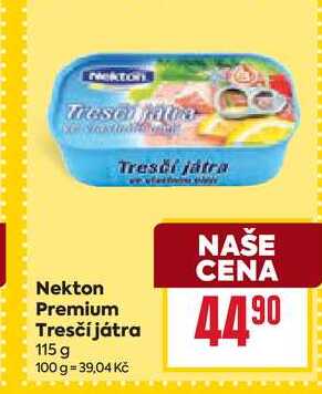 Nekton Premium Tresčí játra 115 g