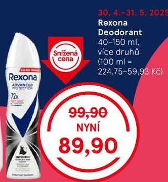 Rexona Deodorant, 40-150 ml