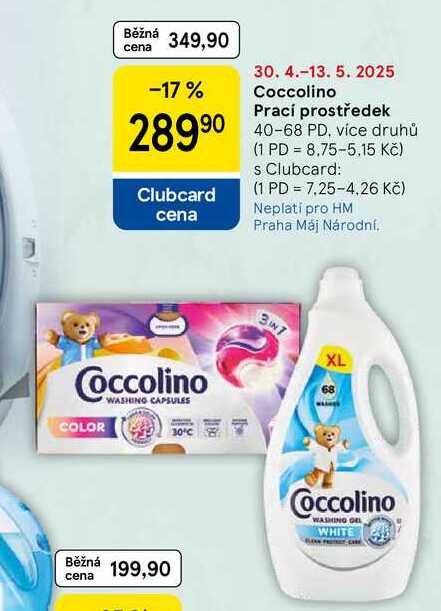 Coccolino Prací prostředek, 40-68 PD, více druhů 