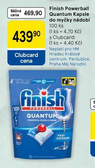 Finish Powerball Quantum Kapsle do myčky nádobí, 100 ks  