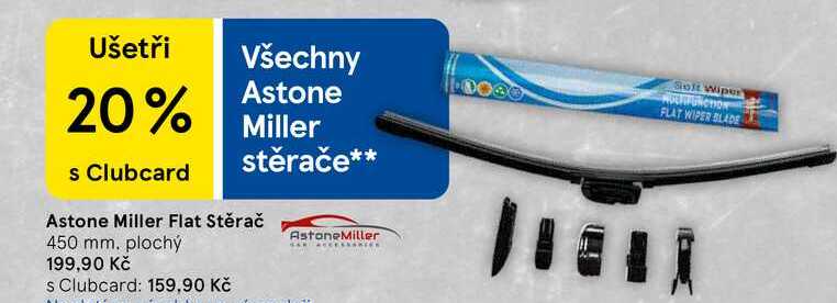 Astone Miller Flat Stěrač 450 mm, plochý 