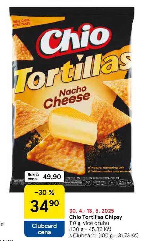Chio Tortillas Chipsy, 110 g
