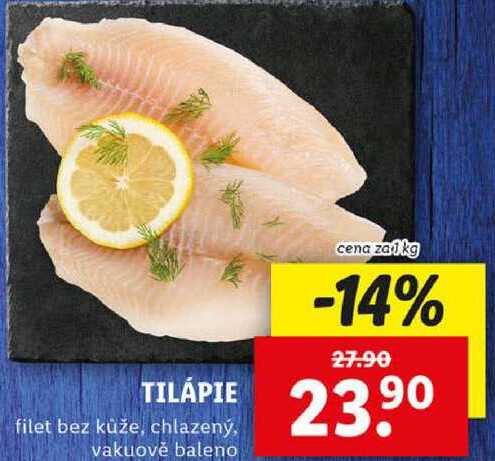 TILÁPIE, cena za 1 kg