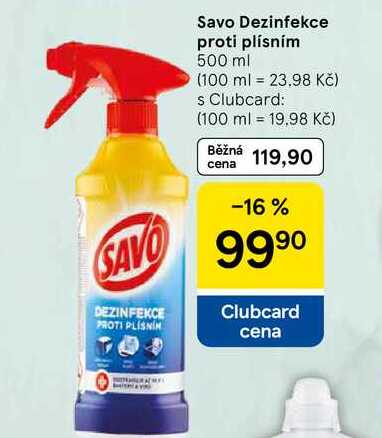 Savo Dezinfekce proti plísním, 500 ml 
