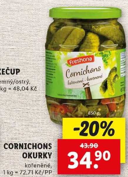 CORNICHONS OKURKY, 850 g
