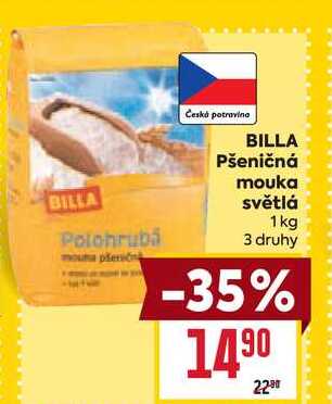 BILLA Pšeničná mouka světlá 1 kg 