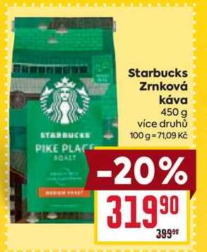 Starbucks Zrnková Káva 450 g 