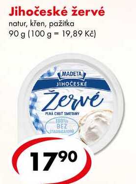 Jihočeské žervé, 90 g
