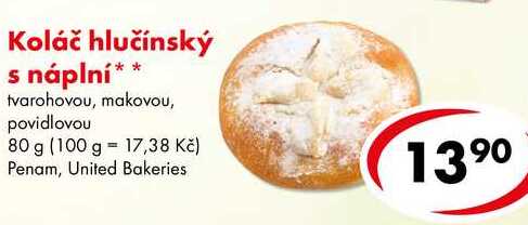 Koláč hlučínský s náplní, 80 g