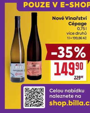 Nové Vinařství Cépage 0,75l