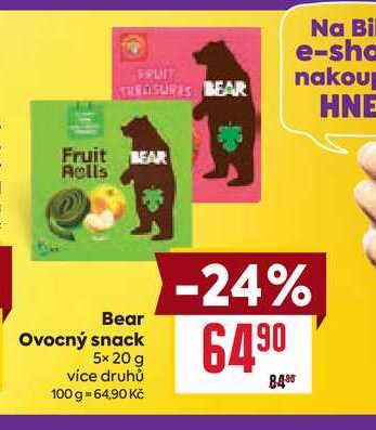 Bear Ovocný snack 5x 20 g 
