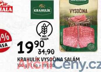 Krahulík Vysočina salám 100g