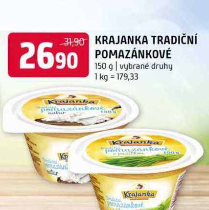 Krajanka tradiční pomazánkové 150g, vybrané druhy