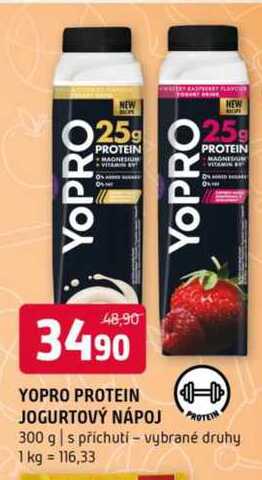 Yopro protein jogurtový nápoj 300 g s příchutí vybrané druhy