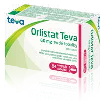 Orlistat Teva 60 mg 84 tvrdých tobolek