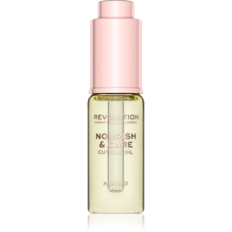 Makeup Revolution Nourish & Care intenzivní péče pro suché nehty a nehtovou kůžičku s mandlovým olejem 15 ml