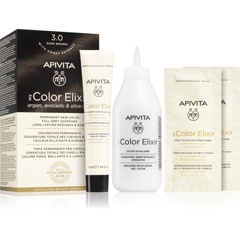 Apivita My Color Elixir barva na vlasy bez amoniaku odstín 3.0 Dark Brown 1 ks