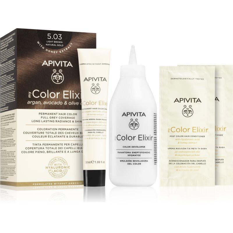Apivita My Color Elixir barva na vlasy bez amoniaku odstín 5.03 Light Brown Natural Gold 1 ks
