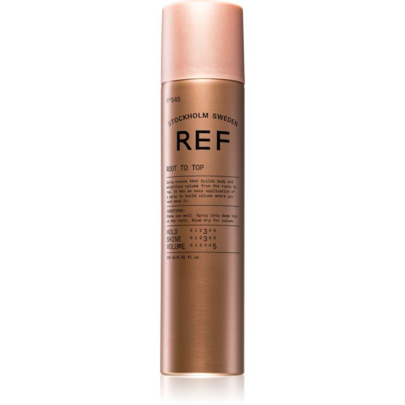 REF Styling Root to Top pěna pro objem od kořínků pro přirozenou fixaci a lesk vlasů 250 ml
