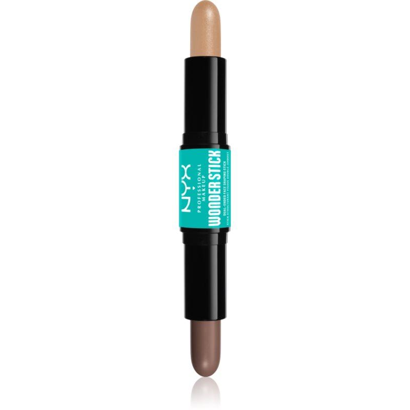 NYX Professional Makeup Wonder Stick Dual Face Lift oboustranná konturovací tyčinka odstín 01 Fair 2x4 g