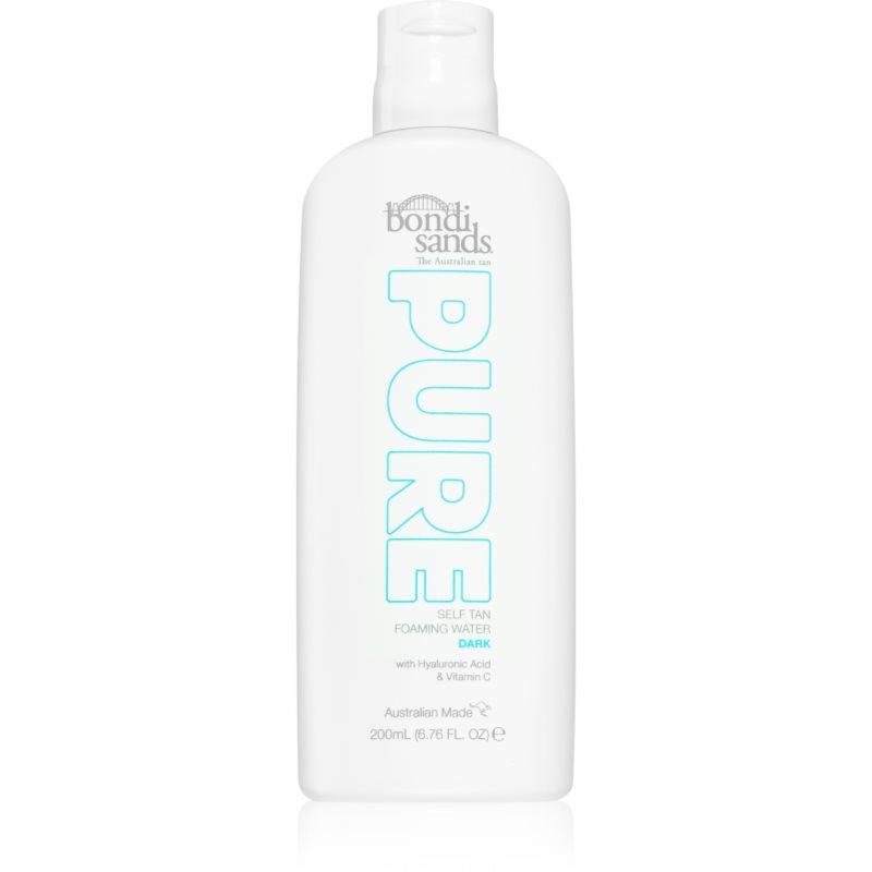 Bondi Sands Pure Self Tan Foaming Water Dark samoopalovací pěna s hydratačním účinkem 200 ml