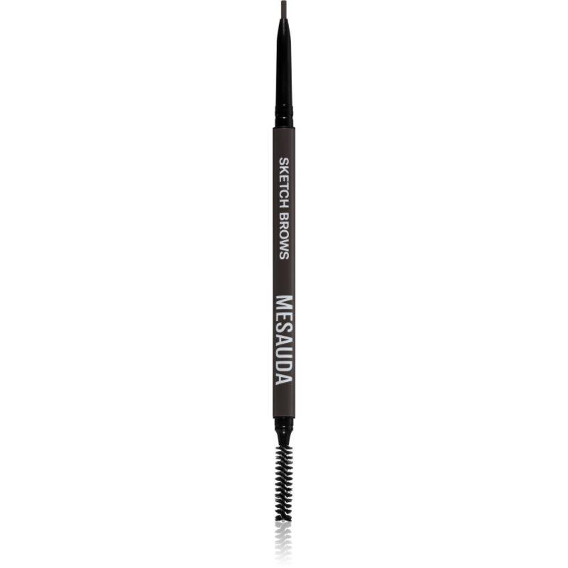 Mesauda Milano Sketch Brows automatická tužka na obočí s kartáčkem odstín 104 Dark 0,09 g