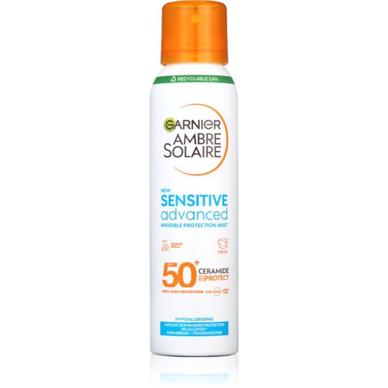 Garnier Ambre Solaire Sensitive Advanced opalovací mlha ve spreji pro velmi citlivou pleť SPF 50+ 150 ml