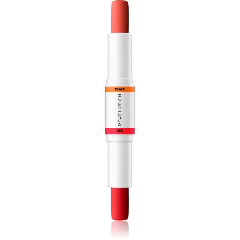 Makeup Revolution Colour Correcting korekční tyčinka pro sjednocení barevného tónu pleti odstín Red & Peach 2x4,3 g
