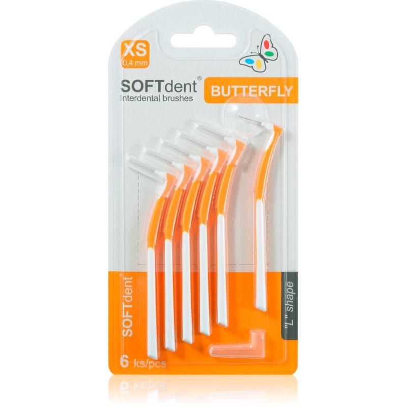 SOFTdent Butterfly XS mezizubní kartáček 0,4 mm 6 ks