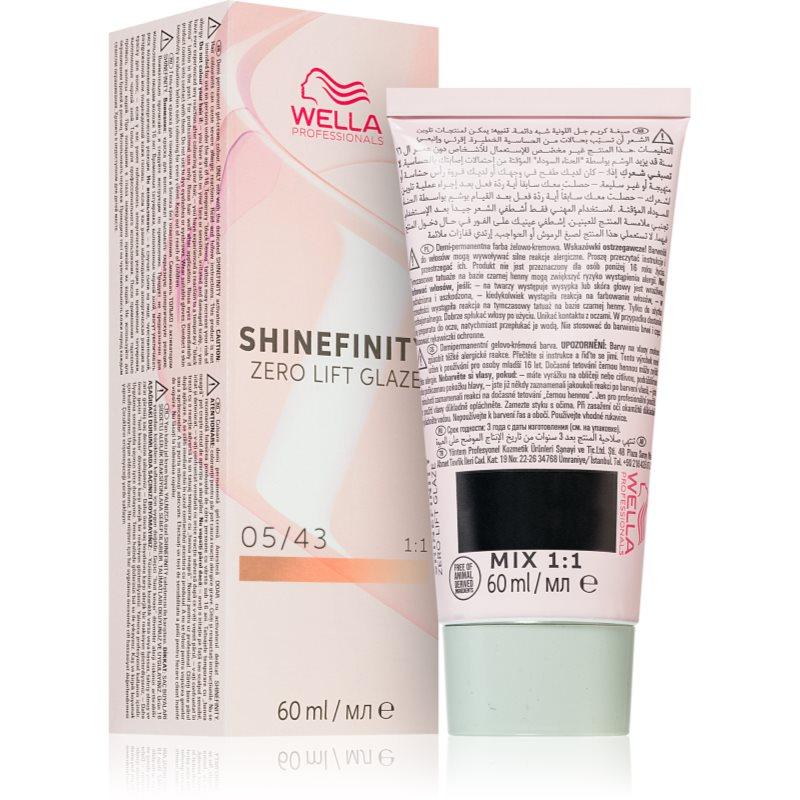 Wella Professionals Shinefinity Zero Lift Glaze demipermanentní barva na vlasy odstín 05/43 - Hot Chilli 60 ml
