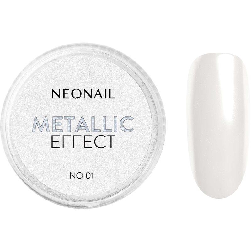 NEONAIL Effect Metallic třpytivý prášek na nehty odstín 01 1 g
