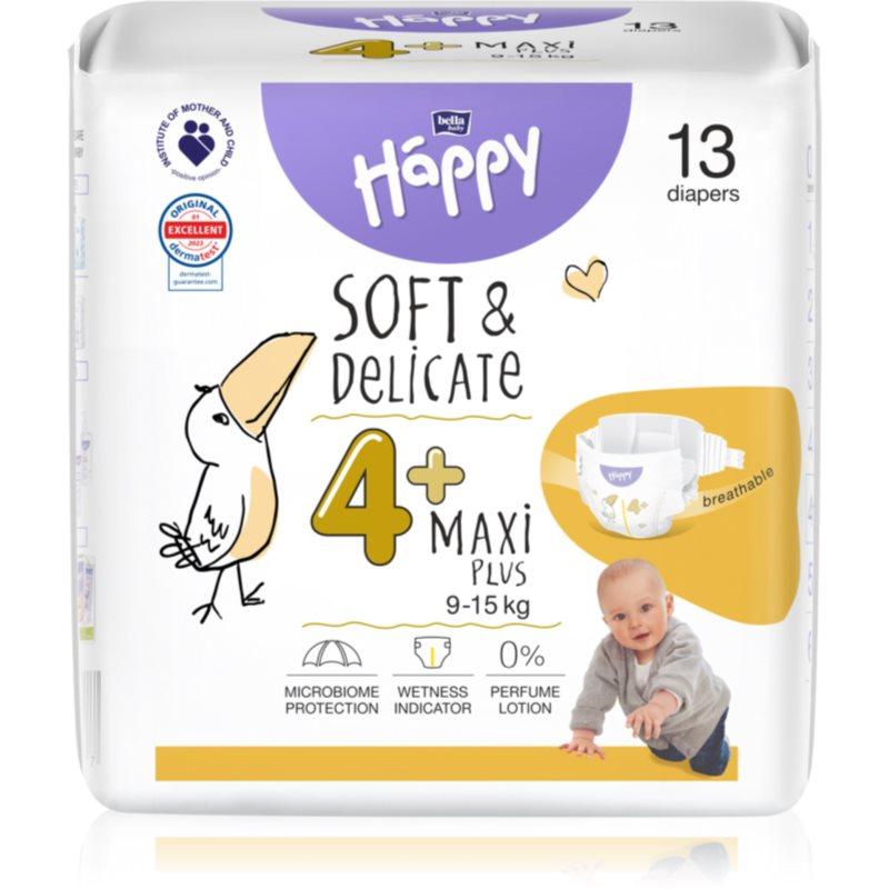 Bella Baby Happy Soft&Delicate Size 4+ Maxi Plus jednorázové pleny 9-15 kg 13 ks