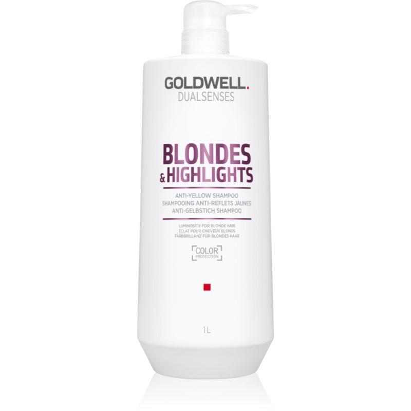 Goldwell Dualsenses Blondes & Highlights šampon pro blond vlasy neutralizující žluté tóny 1000 ml