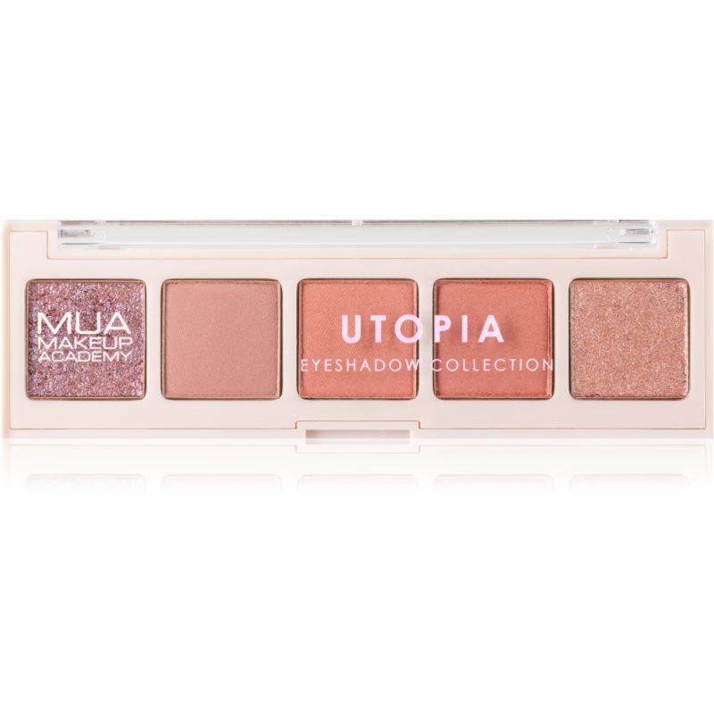 MUA Makeup Academy Professional 5 Shade Palette paletka očních stínů odstín Utopia 3,8 g