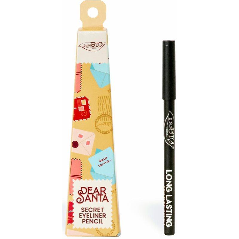 puroBIO Cosmetics Dear Santa Eyeliner Pencil tužka na oči v dárkovém balení odstín 01L 1.1 g