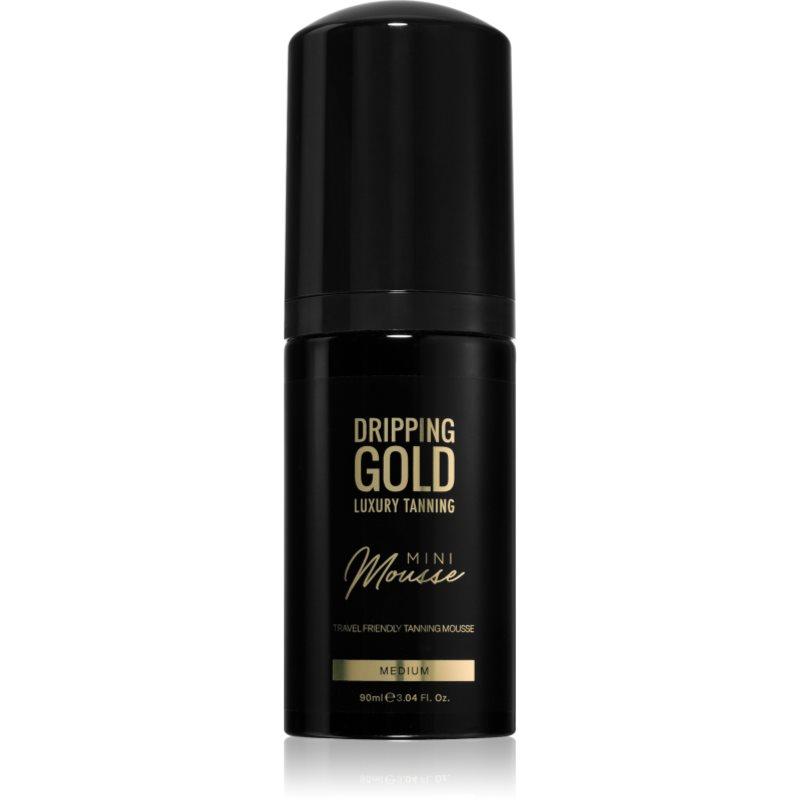 Dripping Gold Luxury Tanning Mini Mousse samoopalovací pěna na obličej a tělo odstín Medium 90 ml
