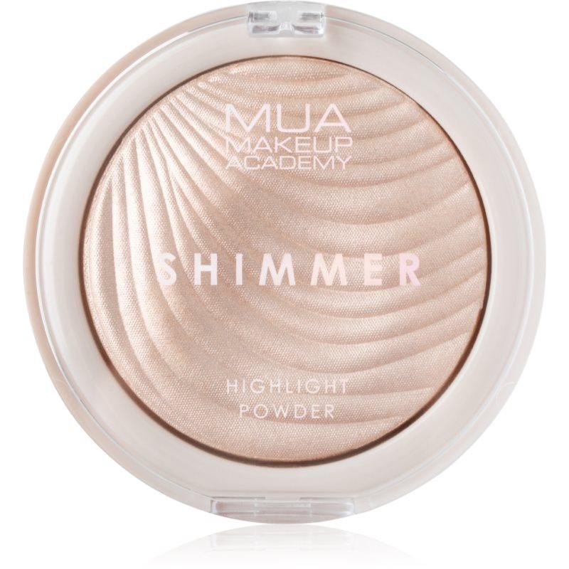 MUA Makeup Academy Shimmer kompaktní pudrový rozjasňovač odstín Oyster Silk 8 g