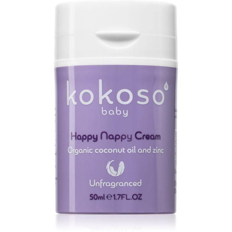 Kokoso Baby Happy Nappy Cream dětský ochranný krém proti opruzeninám bez parfemace 50 ml